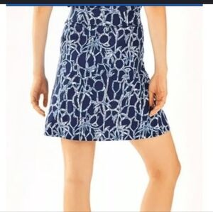 Lilly Pulitzer Navy Bamboo Circle Skirt